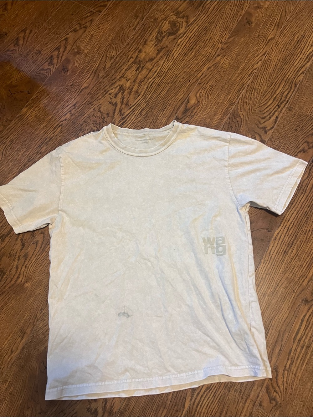 Alexander Wang Short-Sleeve T-Shirt in Light Cream Top